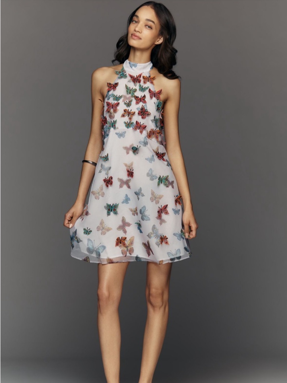 Anthropologie Maeve Butterfly Halter Dress NWT